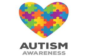 Colorful puzzled heart with "Autism Awareness" text, symbolizing Autism Awareness course for care workers supporting autistic clients.