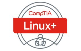 CompTIA Linux+ certification graphic showing Linux expertise, representing the CompTIA Linux+ Exam Voucher course.