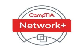 CompTIA Network+ logo with network graphic, representing the CompTIA Network+ Exam Voucher course.