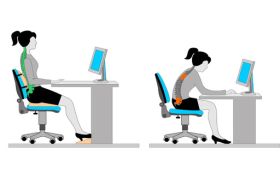 Ergonomic office chair with lumbar support, promoting comfort and safety, representing the Display Screen Equipment Online course.